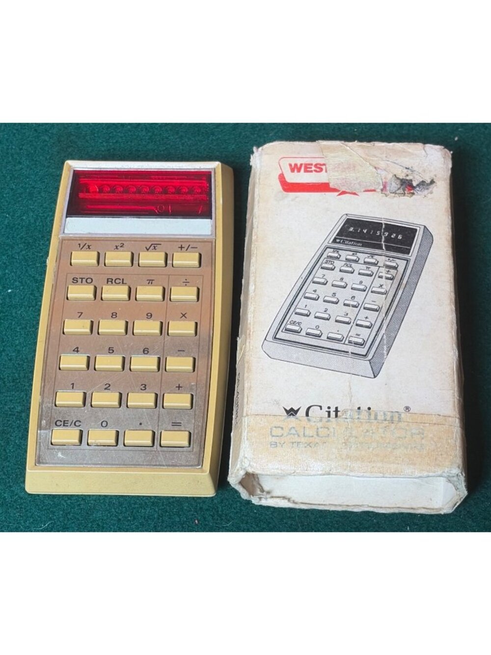 VTG Western Auto Citation Calculator By Texas Instruments Red Display Orig Box